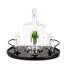 Load image into Gallery viewer, Tequila Agave Decanter With 6 Shot Glasses And Stand