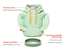 Load image into Gallery viewer, The Hoodie - Insulated Beverage Sleeve - Black & Pewter