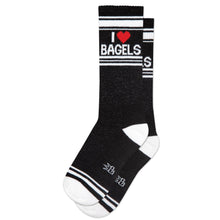 Load image into Gallery viewer, I ❤️ Bagels Gym Crew Socks