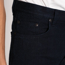 Load image into Gallery viewer, NAKED AND FAMOUS INDIGO SASHIKO WEIRD GUY