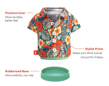 Load image into Gallery viewer, The Aloha - Insulated 12 oz Can Sleeve - Sailor Blue Floral