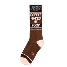 Load image into Gallery viewer, Coffee Makes Me Poop Gym Crew Socks