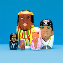 Load image into Gallery viewer, East Coast Rappers Wooden Nesting Doll Sets
