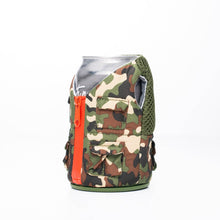Load image into Gallery viewer, The Adventurer - Insulated 12 oz Can Cooler - Woodsy Camo