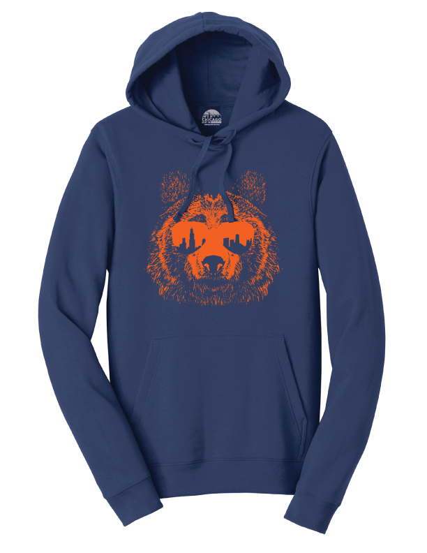 Chicago Ditka Shades Hoodie: Navy / S