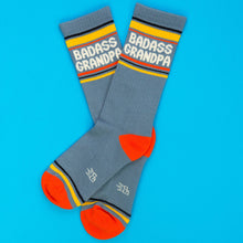 Load image into Gallery viewer, Badass Grandpa Gym Crew Socks
