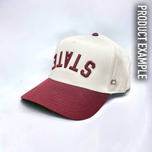 Load image into Gallery viewer, The Upside Down Two-Tone Hat - Customizable: Red &amp; Cream
