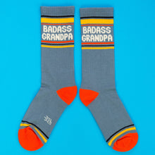 Load image into Gallery viewer, Badass Grandpa Gym Crew Socks
