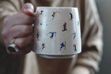 Load image into Gallery viewer, Ski Adventure Stoneware Mug: Embrace the Slopes: No Coasters
