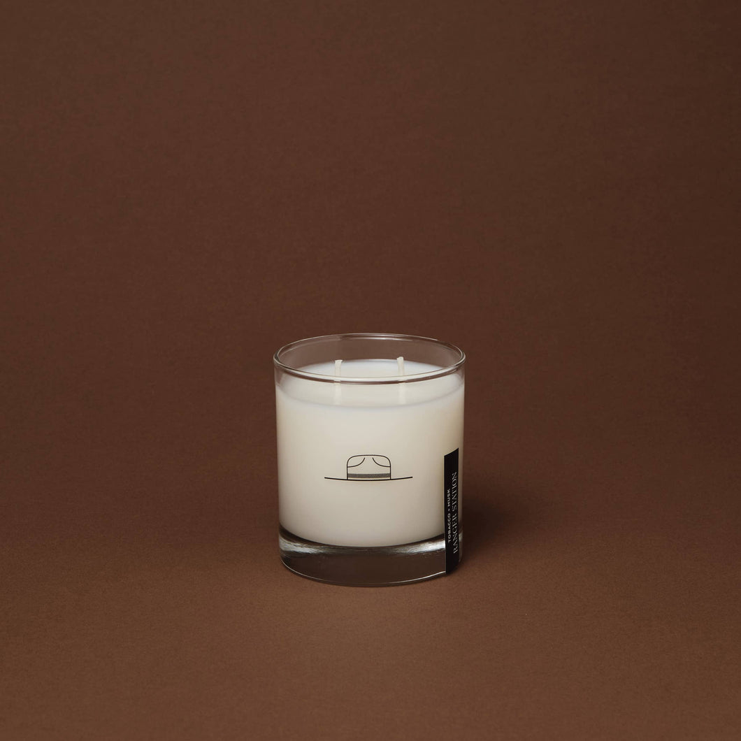 TOBAC + MUSK CANDLE: 11 oz Rocks Glass