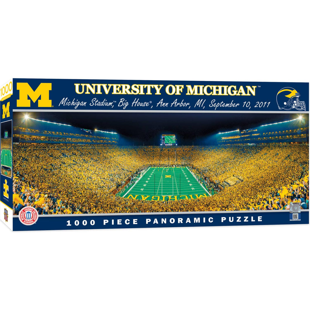 Michigan Wolverines - 1000 Piece Panoramic Puzzle - End View