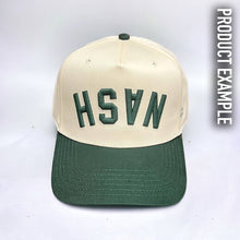 Load image into Gallery viewer, The Upside Down Two-Tone Hat - Customizable: Red &amp; Cream
