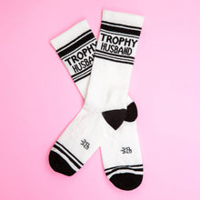 Load image into Gallery viewer, Trophy Husband Gym Crew Socks
