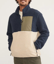 Load image into Gallery viewer, MARINE LAYER CAMDEN  SHERPA PULLOVER IN NVY/NAT
