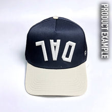 Load image into Gallery viewer, The Upside Down Two-Tone Hat - Customizable: Red &amp; Cream
